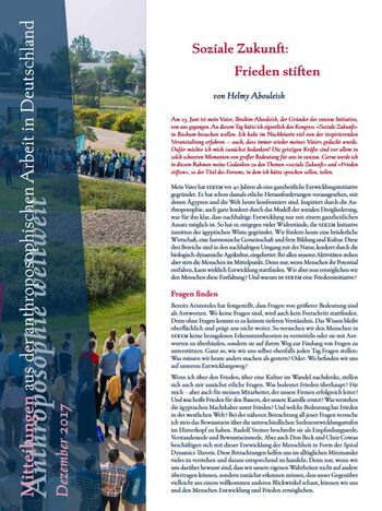 Mitteilungen aus der anthroposophischen Arbeit in Deutschland
